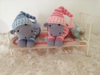 Crochet pattern lazybones hippo