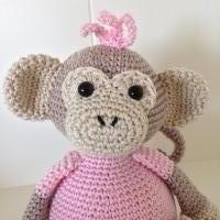 Crochet pattern music box monkey