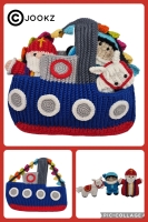 Haakpatroon Ribblz Stoomboot, mini Pietje, Sinterklaasje en Ozosnel