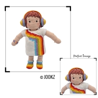Haakpatroon regenboogsetje Noortje