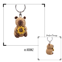 Haakpatroon sleutelhanger Capybara