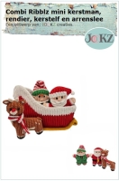 Combi Ribblz mini kerstman, rendier, kerstelf en arrenslee