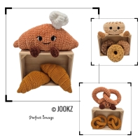 Haakpatroon Bagel, Krakeling en Croissant