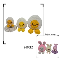 Haakpatroon blije eieren