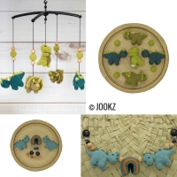 Haakpatroon set muziekmobiel en wagenspanner dino's