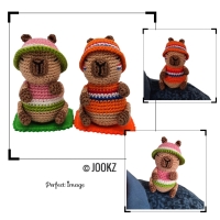 Haakpatroon schoudervriendjes Capybara