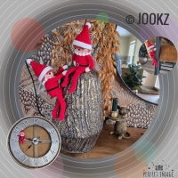 Haakpatroon set klaparmbandje en schoudervriendje Elf on the shelf