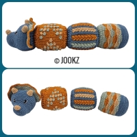 Haakpatroon rolrammel Dino