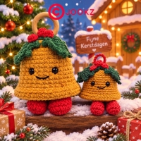 Haakpatroon kerstklokjes Ting en Ling