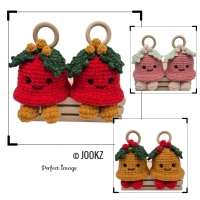 Haakpatroon kerstklokjes Ting en Ling